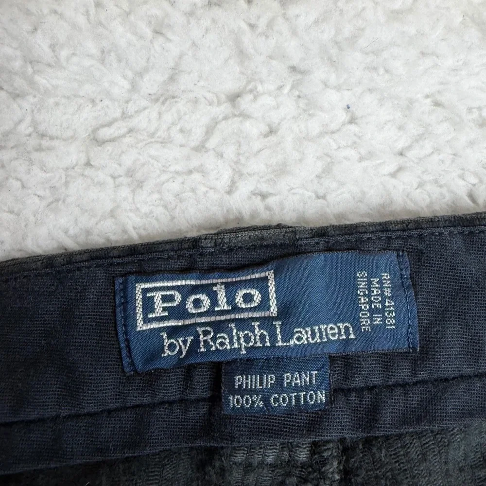 Vintage Polo Ralph Lauren Philip Pant Mens 34x30 (29) Faded black Corduroy loose